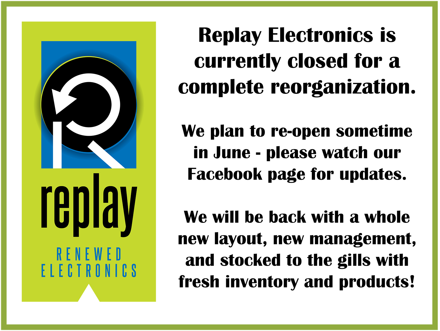 Replay-Reorganization-notification-4-17-25 Reorganization notification announcement